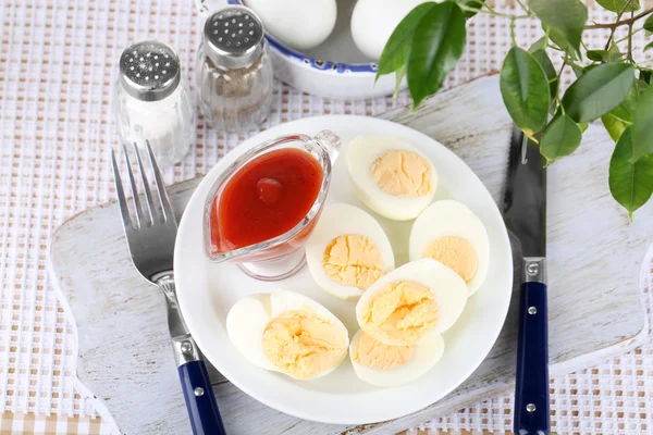 Boiled eggs and ketchup Healthy Things To Eat With Ketchup